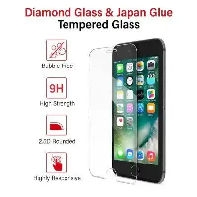 Kinglas Tempered Glass Screen Protector For iPhone 7 Plus 8 Plus (Diamond Glass & Japan Glue Upgrade) Kinglas