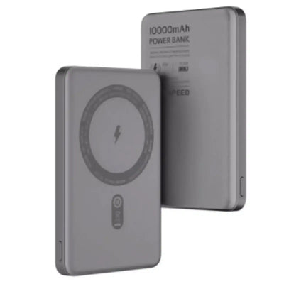 MOVE SPEED S10 Ultra-thin Titanium Magnetic Power Bank 10000mAh PD20W (YSPBS10)-Grey move speed