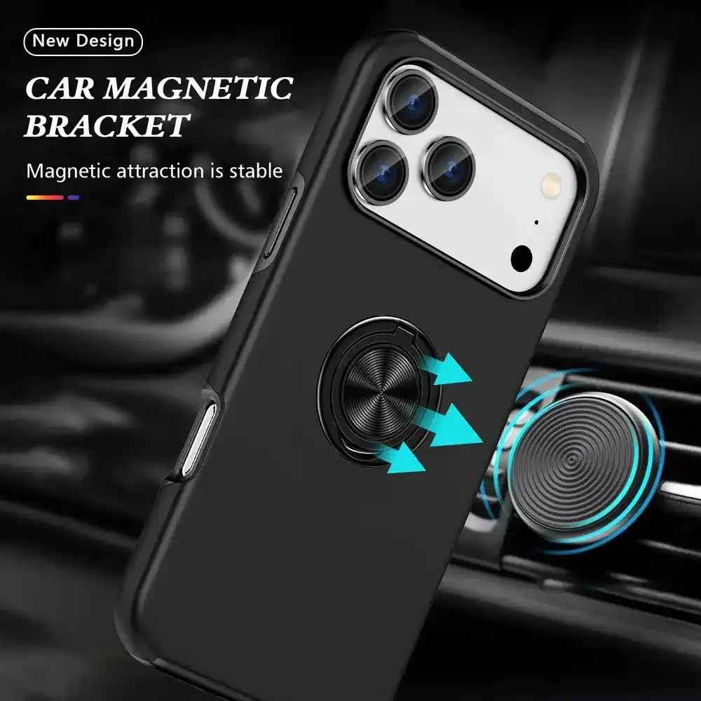 Magnetic Ring Holder Shockproof Case Cover for iPhone 17 Pro