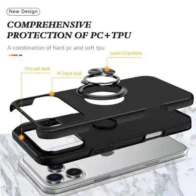 Magnetic Ring Holder Shockproof Case Cover for iPhone 17 Pro Max Shockproof