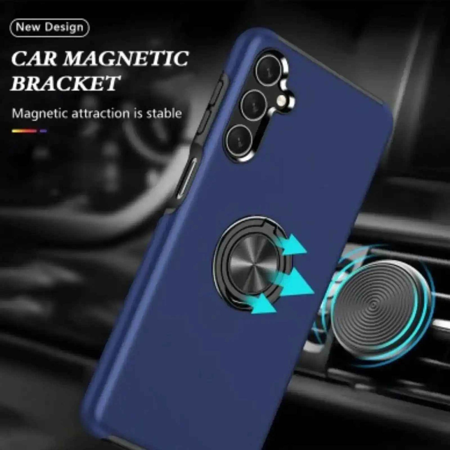Magnetic Ring Holder Shockproof Cover Case for Samsung Galaxy A15 5G A156B
