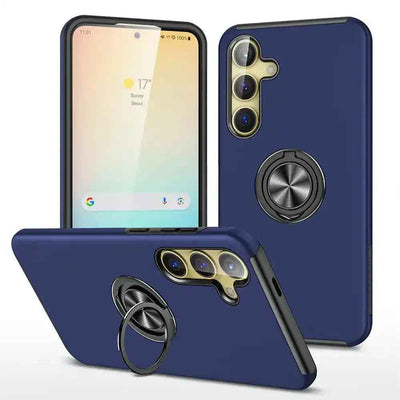 Magnetic Ring Holder Shockproof Cover Case for Samsung Galaxy S25 Plus