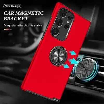 Magnetic Ring Holder Shockproof Cover Case for Samsung Galaxy S25 Ultra