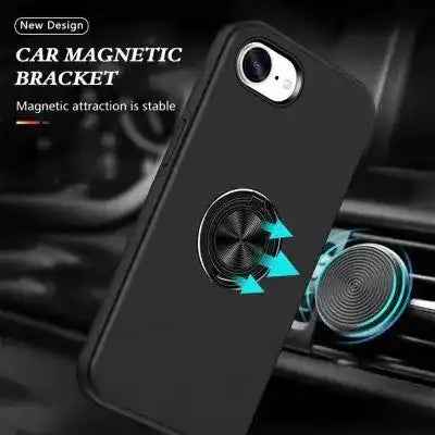 Magnetic Ring Holder Shockproof Cover Case for iPhone 16E