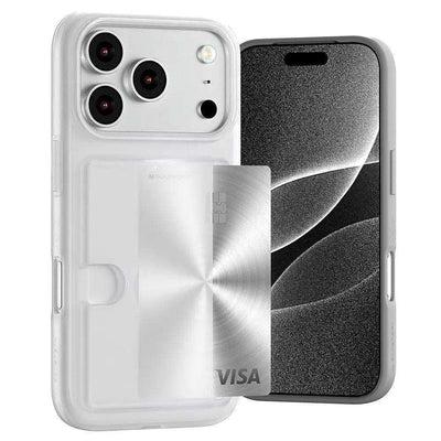 Mercury Goospery Rail 2 Card Holder Case Cover for iPhone 17 Pro Mercury