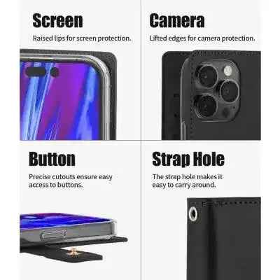 Mercury Mansoor Diary Cover Case for iPhone 16 Pro Max