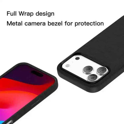 Mutural Rhyme Series Satin Texture Leather MagSafe Phone Case