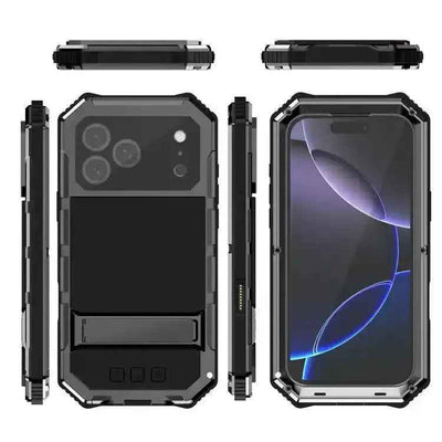 R-JUST Life Waterproof Dustproof Shockproof Holder Phone Case