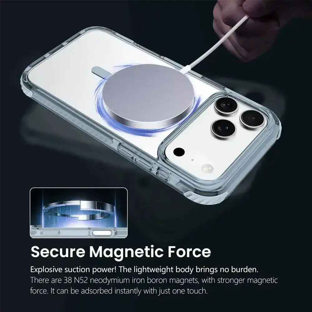 REDEFINE Echo Wave Ultimate Impact Protection Transparent Case Cover for iPhone 17 Pro