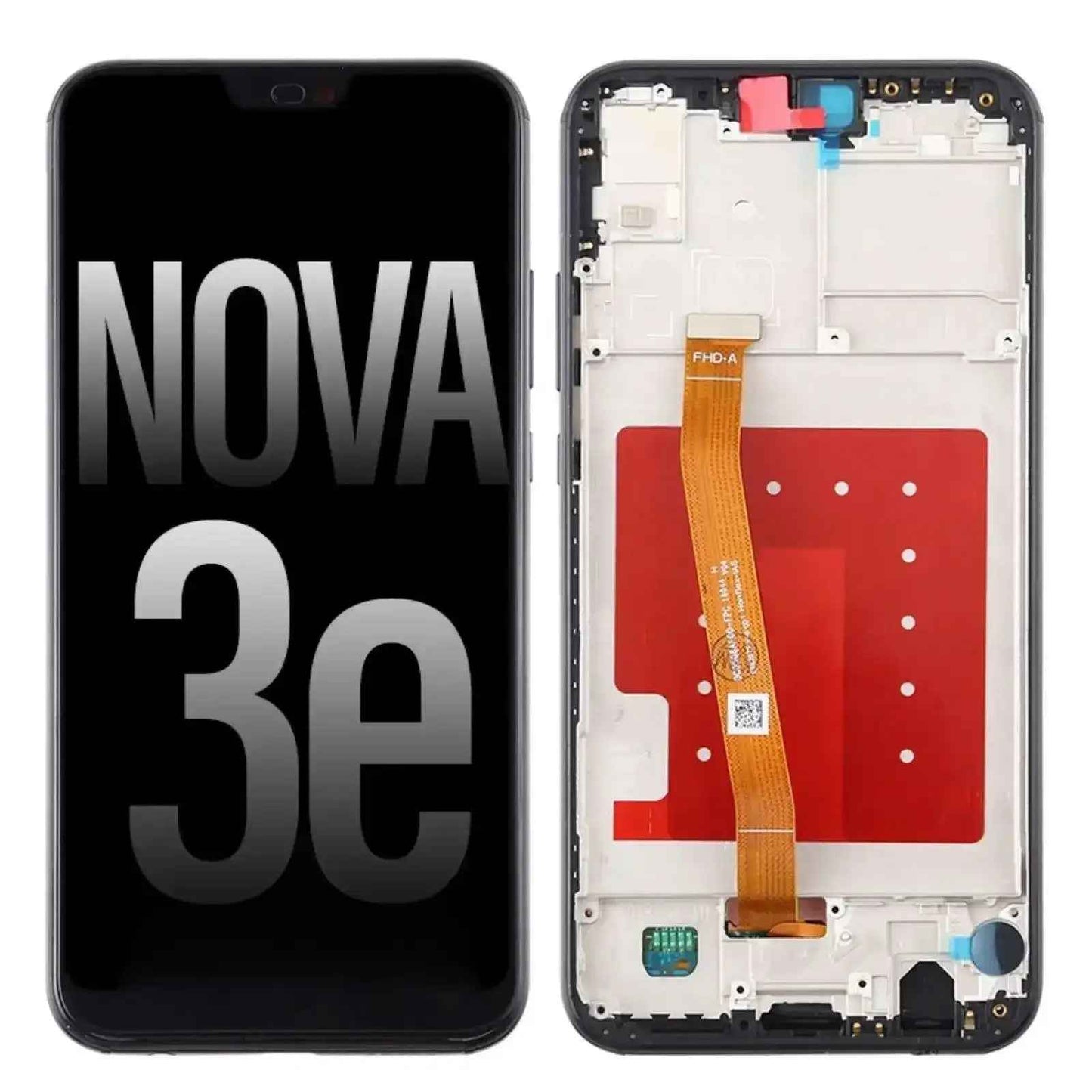 REFURB LCD Screen Repair for Huawei P20 Lite (Nova 3e) with Frame -Black