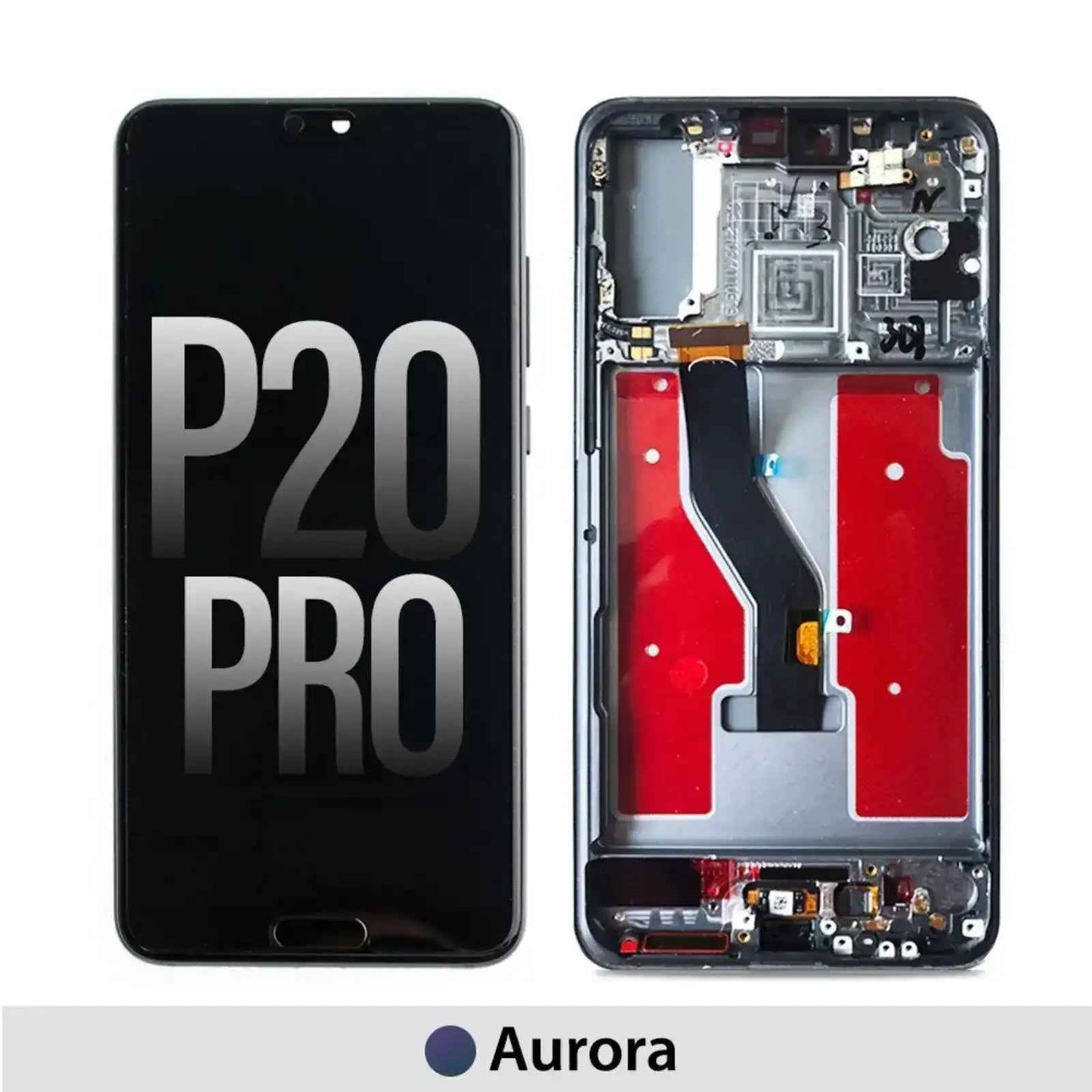 REFURB LCD Screen Repair for Huawei P20 Pro with Frame -Aurora