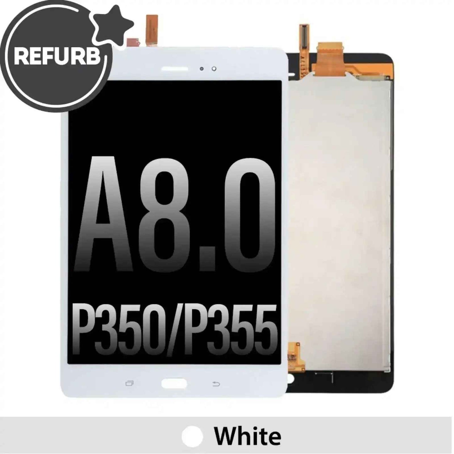 REFURB LCD Screen Repair for Samsung Galaxy Tab A 8.0 & S Pen (2015) P350 P355 -White