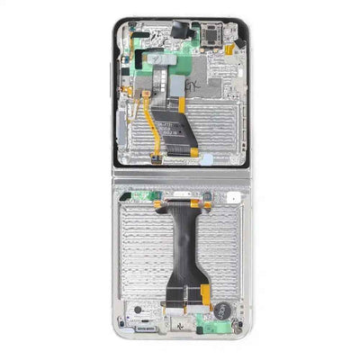 REFURB OLED Screen Replacement with Frame for Samsung Galaxy Z Flip5 5G F731B -Cream