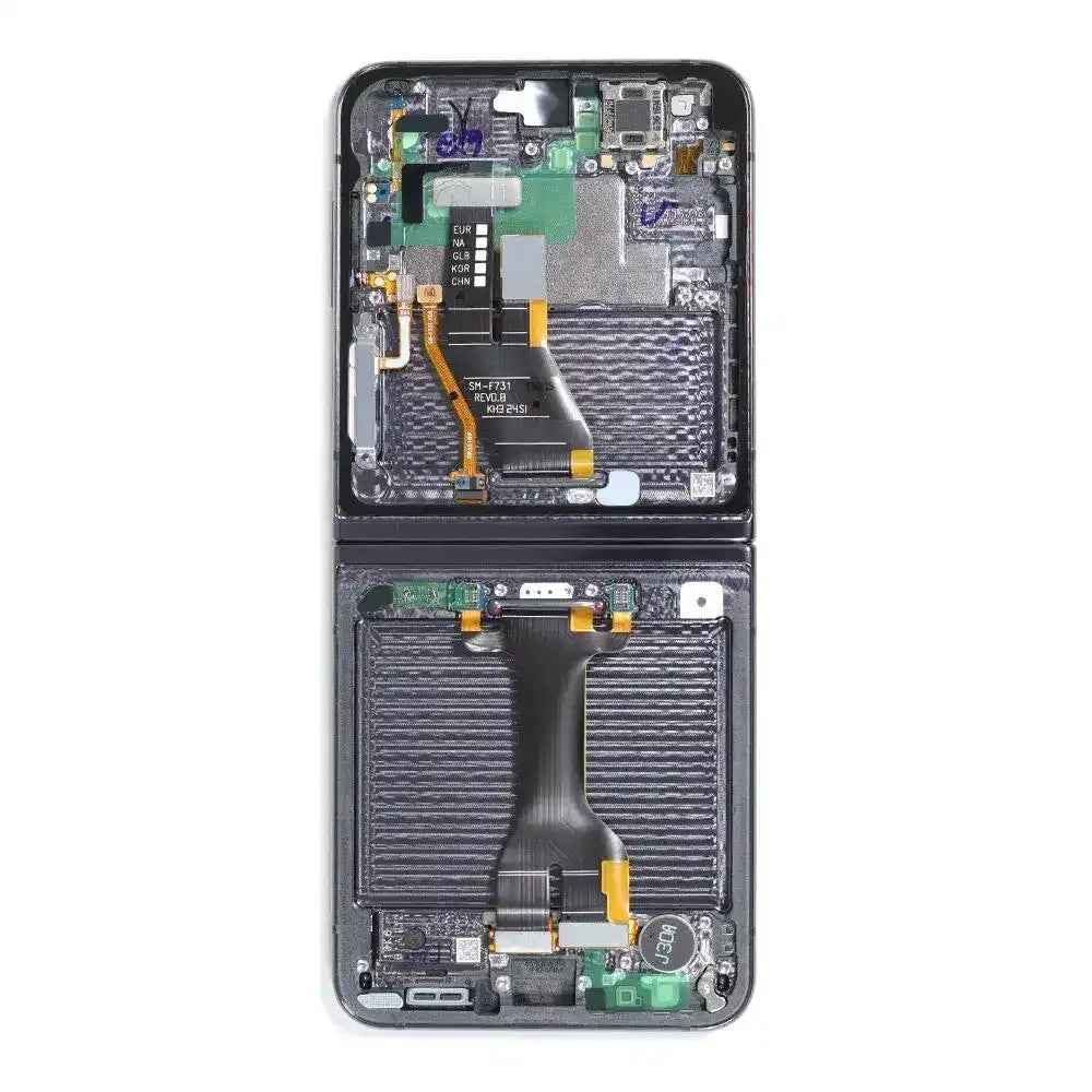 REFURB OLED Screen Replacement with Frame for Samsung Galaxy Z Flip5 5G F731B-Graphite