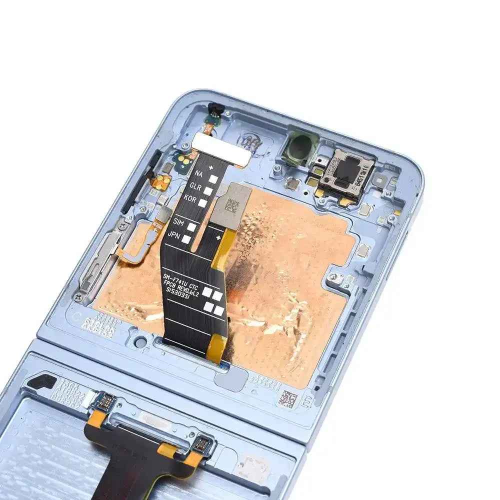 REFURB OLED Screen Replacement with Frame for Samsung Galaxy Z Flip6 5G F741B-Blue