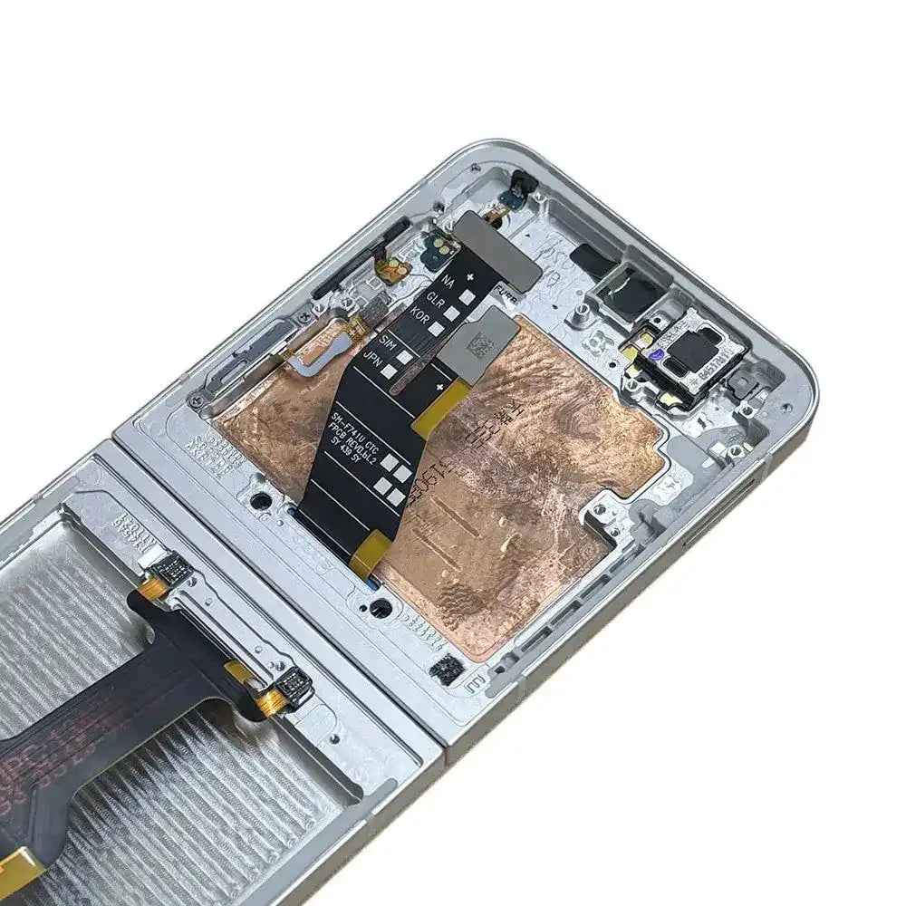 REFURB OLED Screen Replacement with Frame for Samsung Galaxy Z Flip6 5G F741B -White