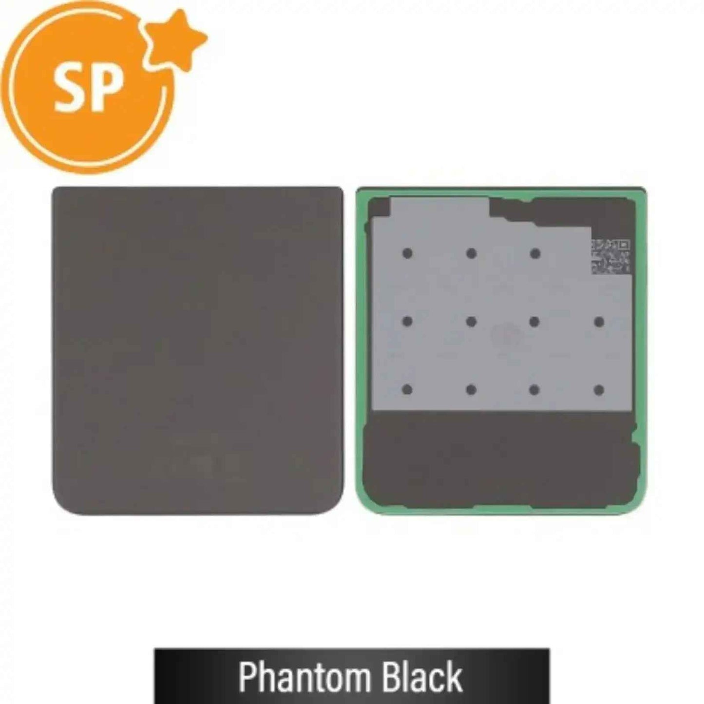 Rear Battery Cover For Samsung Galaxy Z Flip3 5G F711B GH82-26293A (Service Pack)-Phantom Black
