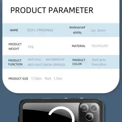 Redpepper Dot+ IP68 Waterproof Case Cover with Magnetic Ring for iPhone 17 Pro Max Redefine