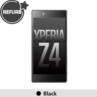 (Refurbished) LCD Screen Repair for Sony Xperia Z4 E6553 with Frame -Black REFURB - OEM Refurbished