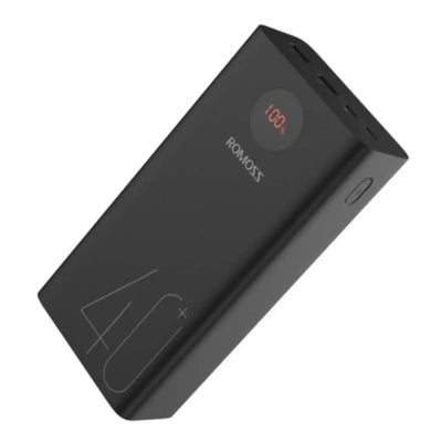 Romoss PEA40 18W Power Bank 40000mAh Portable External Battery-Black romoss