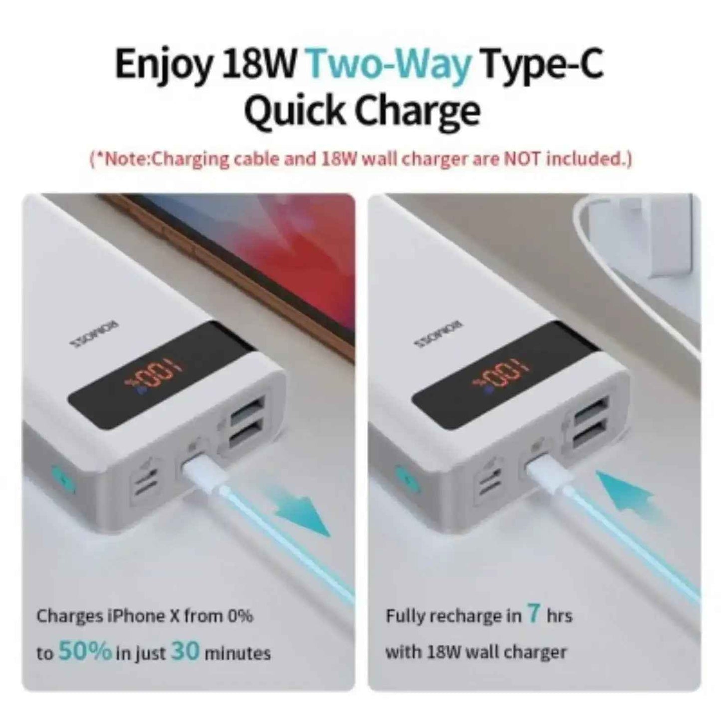 Romoss Sense 6PS+ 18W 20000mAh Super Fast Charge Power Bank-White