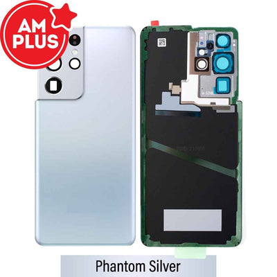 AMPLUS Rear Cover Glass For Samsung Galaxy S21 Ultra G998 (Improved Quality)