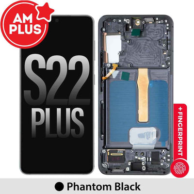 Samsung Galaxy S22 Plus 5G S906B AMPLUS OLED Screen Replacement Digitizer With Frame -Black