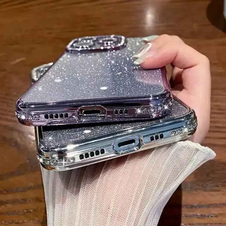 Diamond Gradient Glitter TPU Phone Case