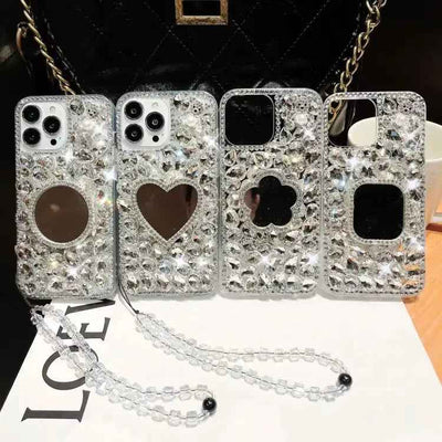 Mirror Handmade Bling Rhinestone PC Phone Case