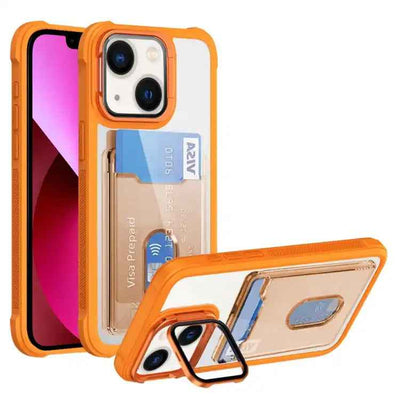 Card Bag Holder Acrylic Hybrid TPU Phone Case