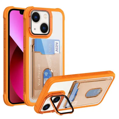 Card Bag Holder Acrylic Hybrid TPU Phone Case