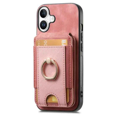 Retro Splitable Magnetic Stand Card Bag Leather Phone Case