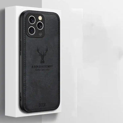 Deer Head Cloth Skin All-inclusive Phone Case
