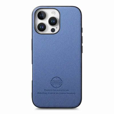 Twill Fabric Leather Skin Back Phone Case