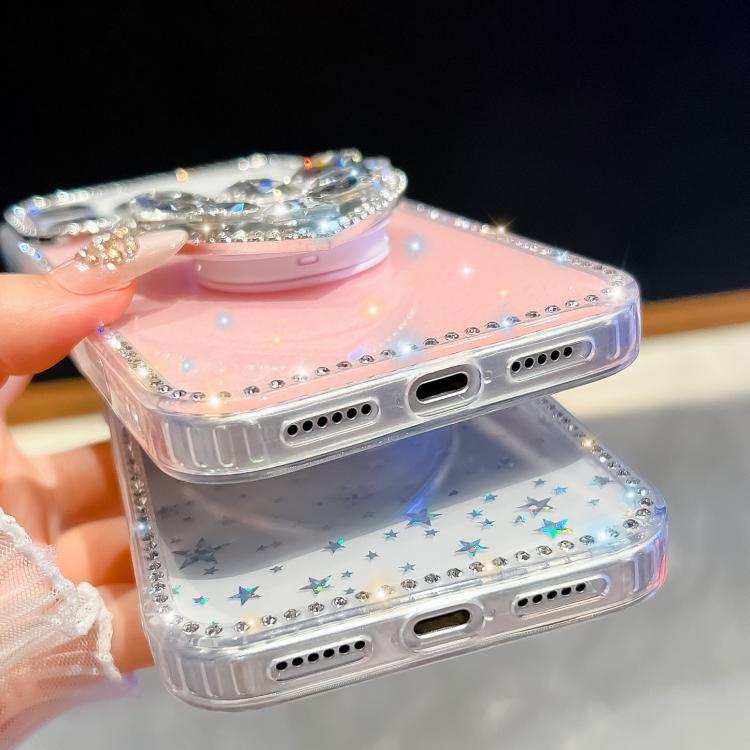 Diamond Glitter Gemstone Heart Holder Phone Case