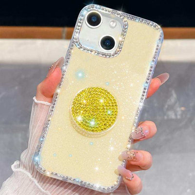 Diamond Glitter Diamond Round Holder Phone Case
