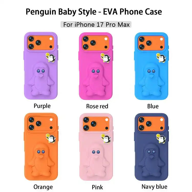 Penguin Baby EVA Shockproof Phone Case with Holder