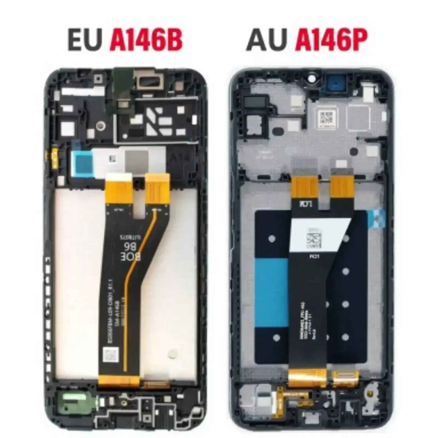Samsung Galaxy A14 5G A146 OLED Screen Replacement Digitizer GH82-23640A GH81-23315A (Service Pack)-Black (AU VERSION)
