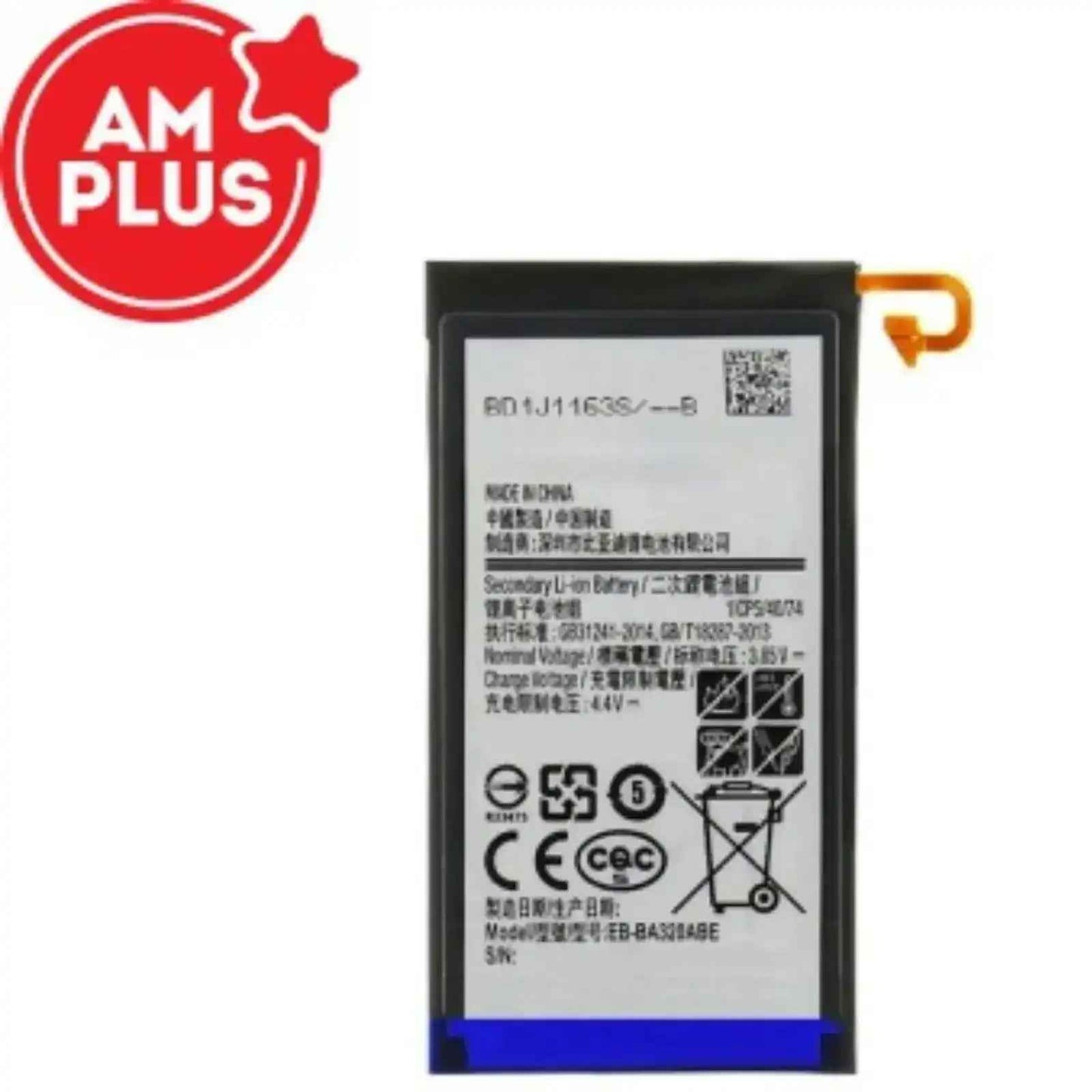 Samsung Galaxy A3 2017 A320F Replacement Battery 2200mAh AMPLUS