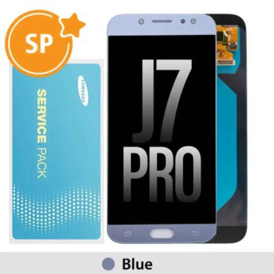 Samsung Galaxy J7 Pro (2017) J730F OLED Screen Replacement Digitizer GH97-20736B (Service Pack)-Blue