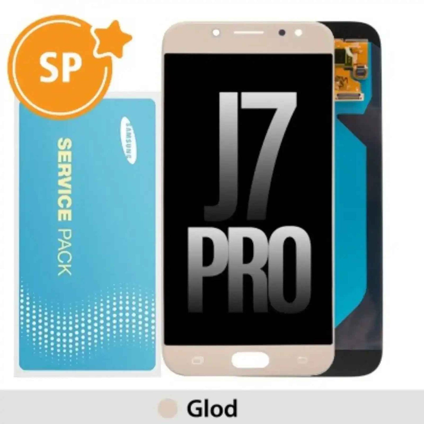 Samsung Galaxy J7 Pro (2017) J730F OLED Screen Replacement Digitizer GH97-20736C (Service Pack)-Gold