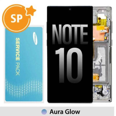 Samsung Galaxy Note 10 N970F OLED Screen Replacement Digitizer GH82-20818C (Service Pack)-Aura Glow