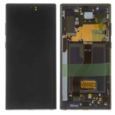 Samsung Galaxy Note 10 Plus N975F 5G N976B OLED Screen Replacement Digitizer GH82-20900A20838A (Service Pack)-Aura Black special edition,the only difference is the button is red,Pls change button by using old screen