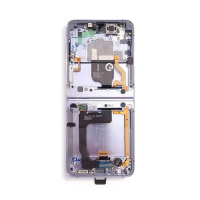 Samsung Galaxy Z Flip4 F721B LCD Screen Replacement with Frame GH82-29440D (Service Pack)-Blue SP - Service Pack OEM