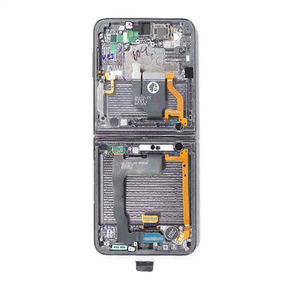 Samsung Galaxy Z Flip4 F721B Screen Replacement with Frame GH82-29440A (Service Pack)-Graphite SP - Service Pack OEM
