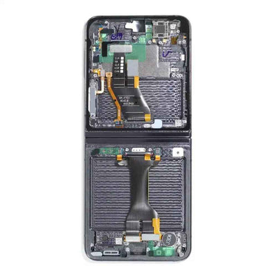 Samsung Galaxy Z Flip5 F731B OLED Screen Replacement with Frame GH82-31827A (Service Pack)-Graphite