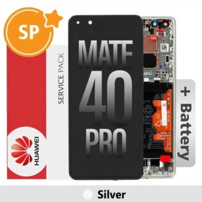 (Service Pack) LCD Screen Repair for Huawei Mate 40 Pro 02353YXC -Silver