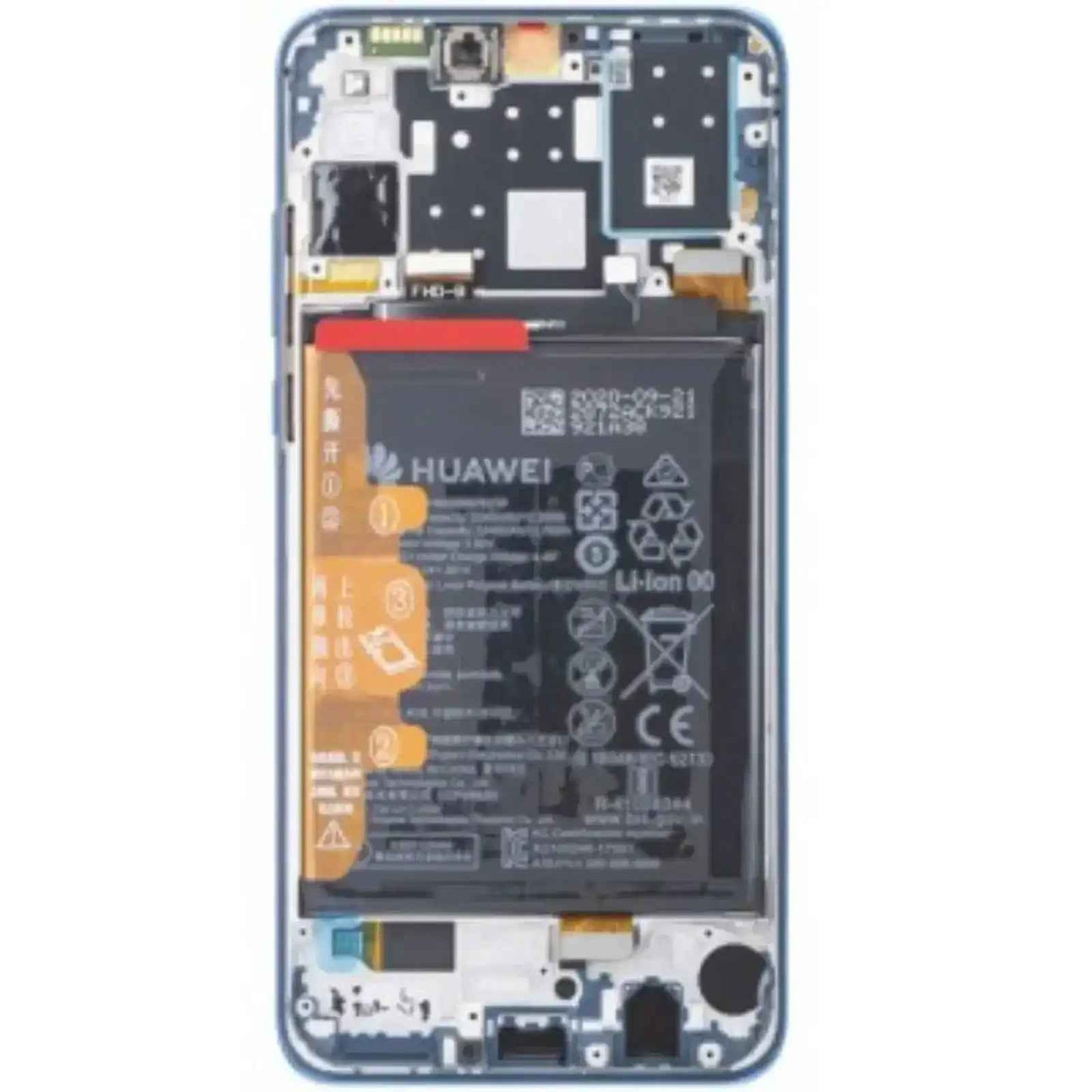 (Service Pack) LCD Screen Repair for Huawei P30 lite (48MP Rear Camera 2019 Edition) 02352RQA -Peacock Blue
