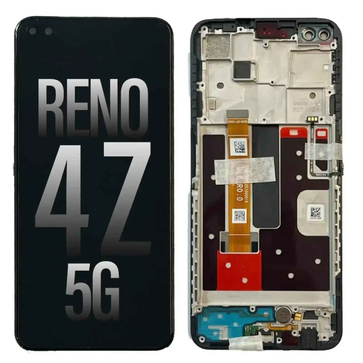 (Service Pack) LCD Screen Repair for OPPO Reno4 Z 5G 4904261 with Frame -Black