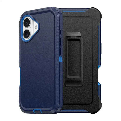 Shockproof Robot Armor Hard Plastic Case with Belt Clip for iPhone 16